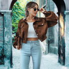 Rebel Cropped Bomber 