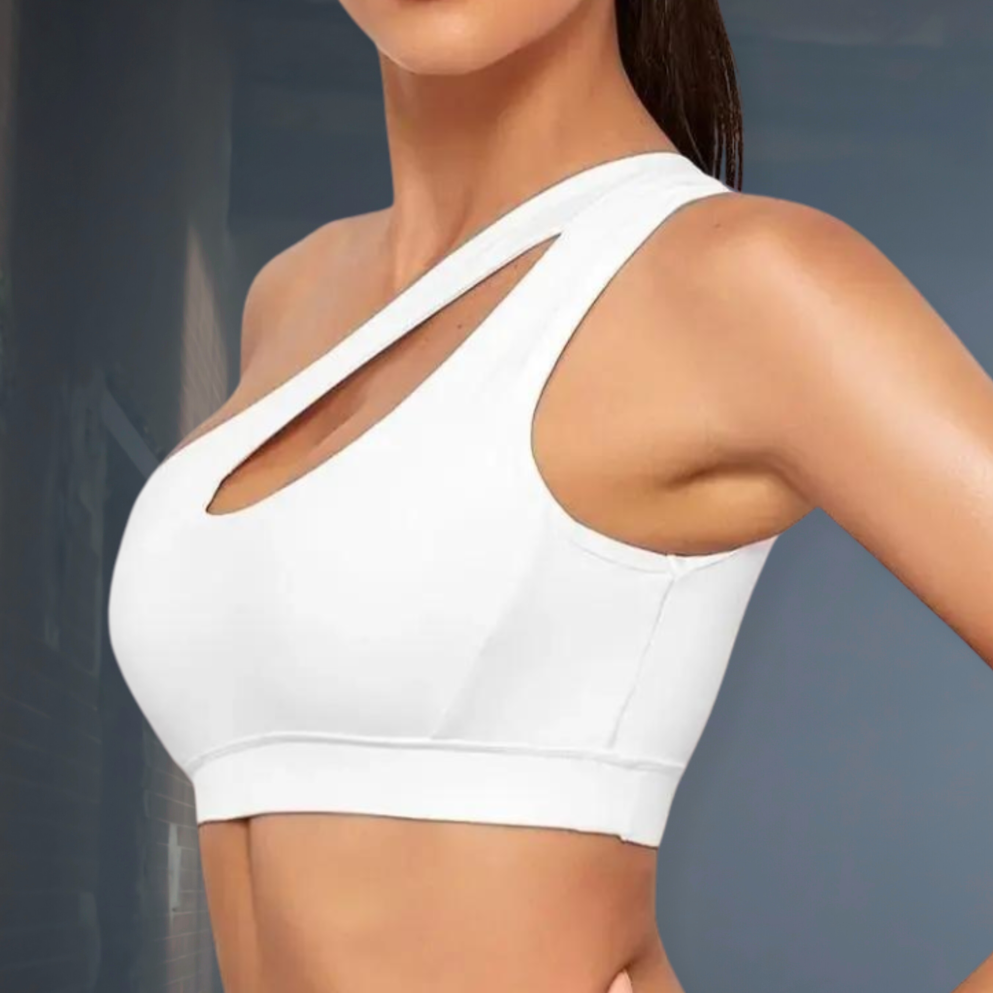 Shoulder Lean Sports Bra